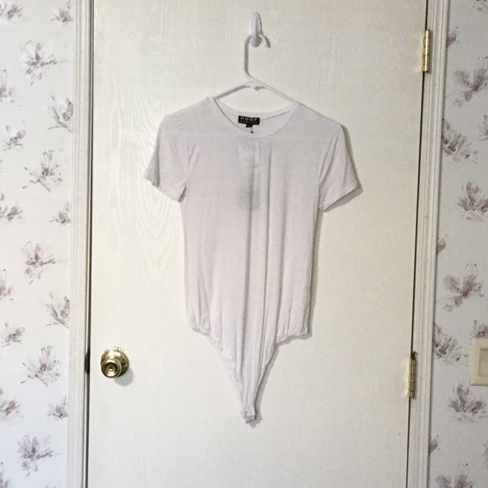 NWT White Short Sleeve Bodysuit